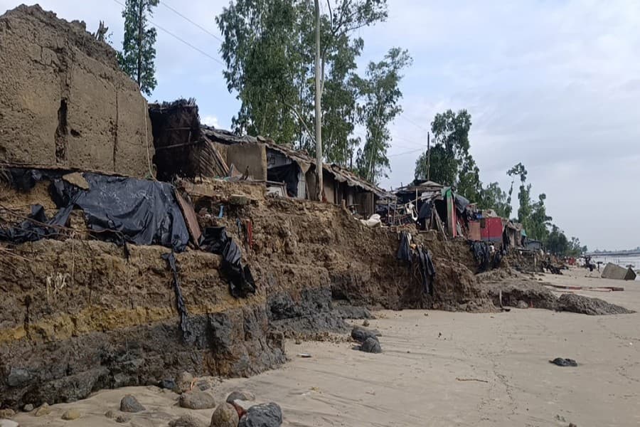 Tidal surge, rain inundate Matarbari coastal areas