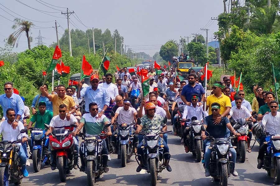 Fakhrul inaugurates road march programme in Bogura