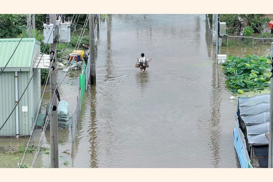 Rains pound South Korea causing landslides, bullet trains slowed