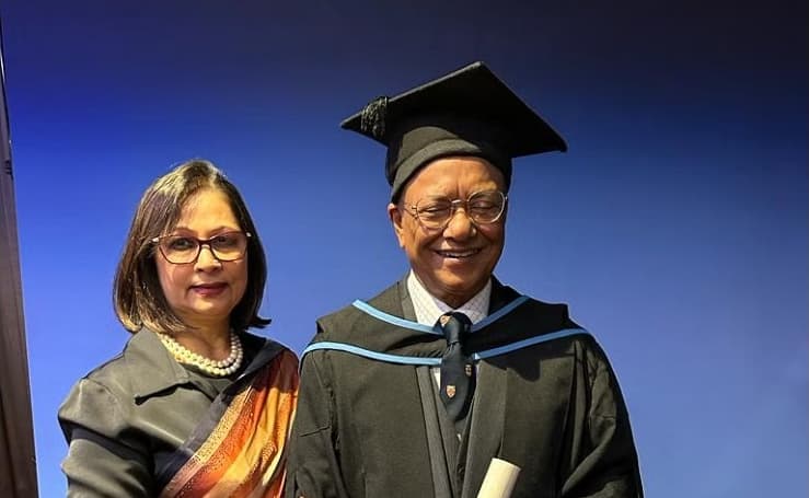 Abdul Awal Mintoo obtains another master’s degree at 74