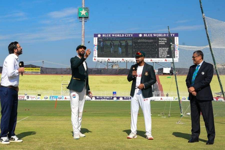 Bangladesh win toss, opt to field in second Test against Pakistan