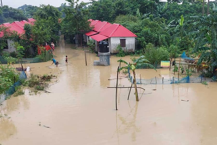 Persistent rain sees another 25 villages flooded in Mymensingh