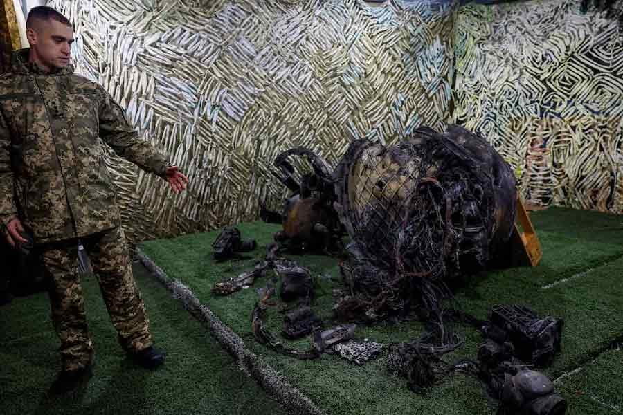 Ukraine studies debris from new Russian ballistic missile