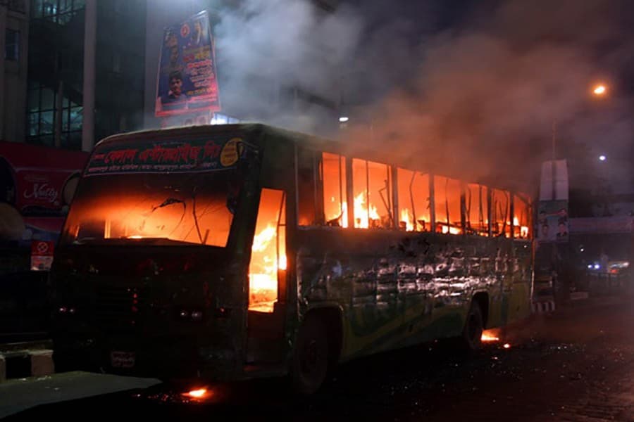 BCL men vandalise Welcome Paribahan’s busses