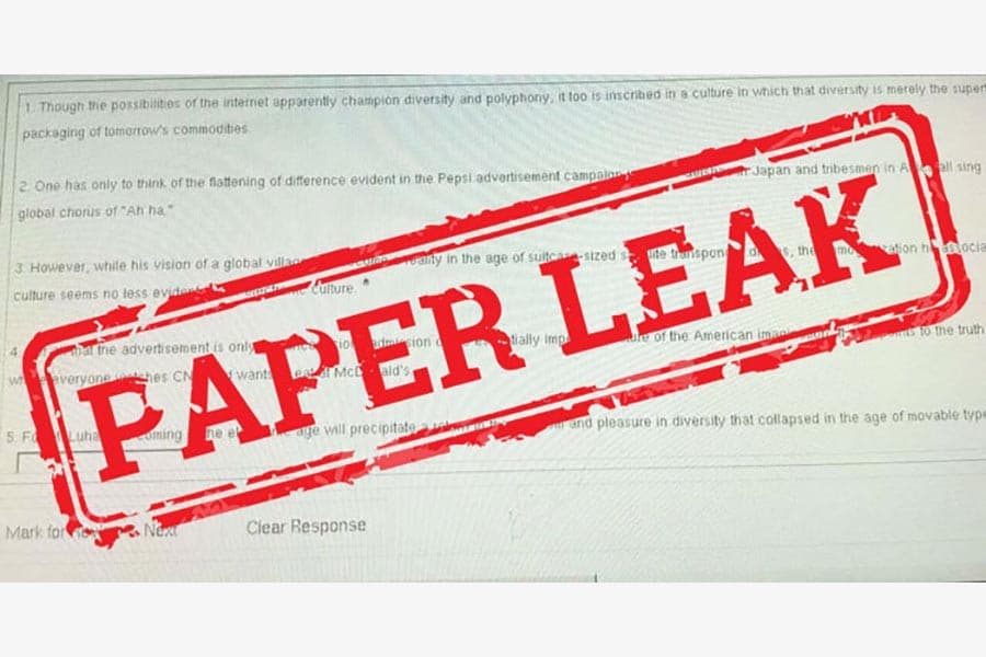 Question-paper leak continues