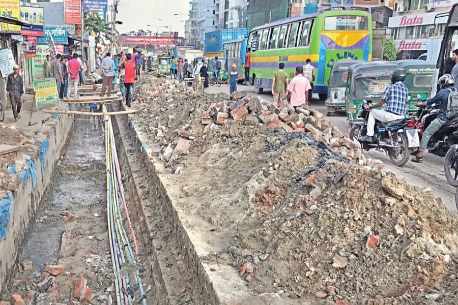 Road digging and public suffering