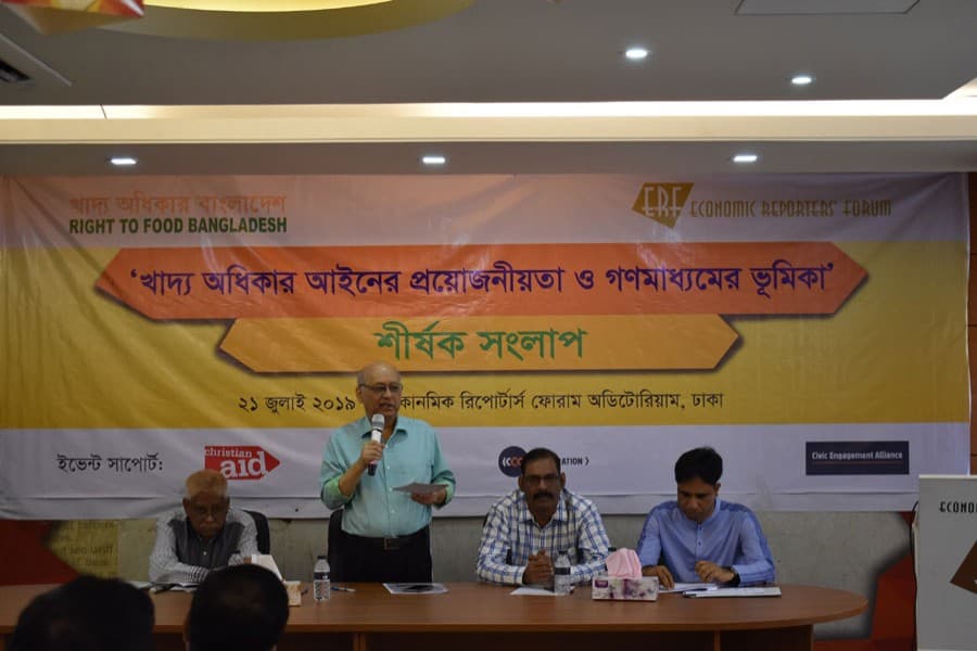 Enact the right to food act immediately, speakers say at a dialogue
