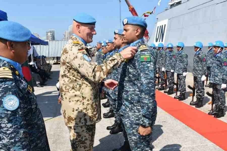 UN awards 110 Bangladesh Navy members for contributions in peacekeeping